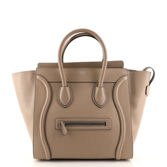 Celine Luggage Bag Grainy Leather Mini