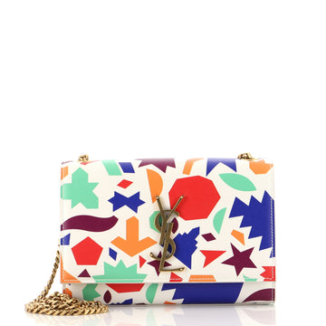 Saint Laurent Classic Monogram Crossbody Bag Printed Leather Medium