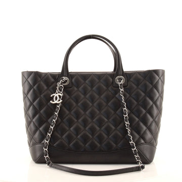 Chanel Easy Shopping Tote Quilted Calfskin Small