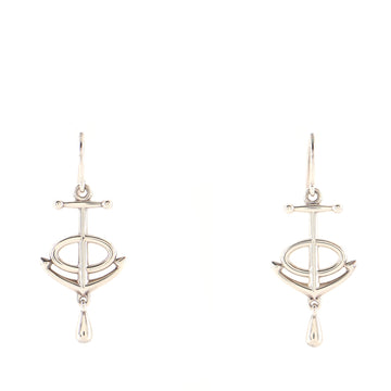 Hermes Grand Large Earrings Sterling Silver