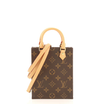 Louis Vuitton Petit Sac Plat Bag Monogram Canvas