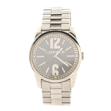 Bvlgari Solotempo Quartz Watch Stainless Steel 42
