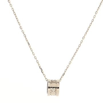 Gucci Icon Twirl Pendant Necklace 18K White Gold