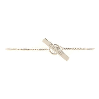 Gucci Lariat Bracelet 18K White Gold