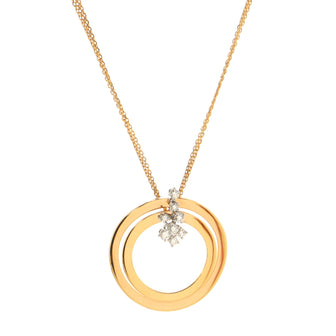 Damiani Sophia Loren Necklace 18K Rose Gold with 18K White Gold and Diamonds
