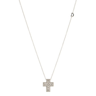 Damiani Belle Epoque Pendant Necklace 18K White Gold and Diamonds