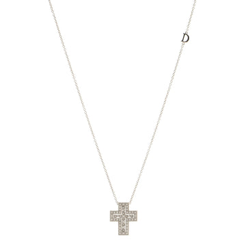 Damiani Belle Epoque Pendant Necklace 18K White Gold and Diamonds