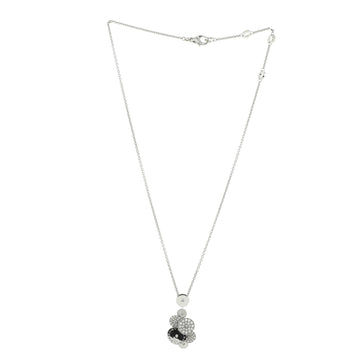 Bvlgari Cicladi Pendant Necklace 18K White Gold with Diamonds