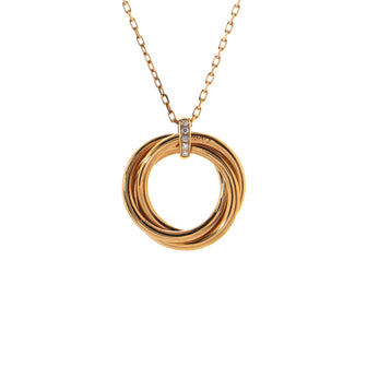 Cartier Trinity Necklace 18K Rose Gold and Diamond