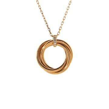 Cartier Trinity Necklace 18K Rose Gold and Diamond
