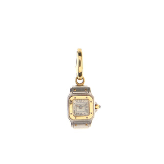 Cartier Santos Watch Charm Pendant & Charms 18K Yellow Gold and 18K White Gold