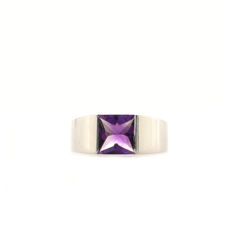 Cartier Cartier Tank Amethyst Ring 18K White Gold Large