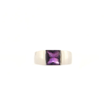 Cartier Cartier Tank Amethyst Ring 18K White Gold Large