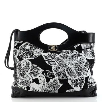Chanel 31 Shopping Bag Quilted Printed Cotton and Calfskin Large