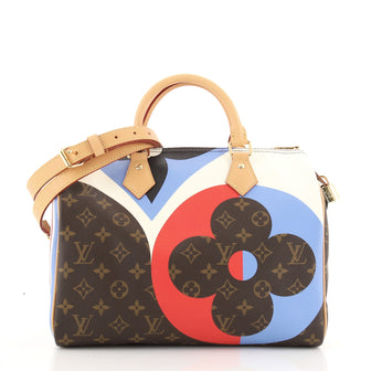 Louis Vuitton Speedy Bandouliere Bag Limited Edition Game On Monogram Canvas 30