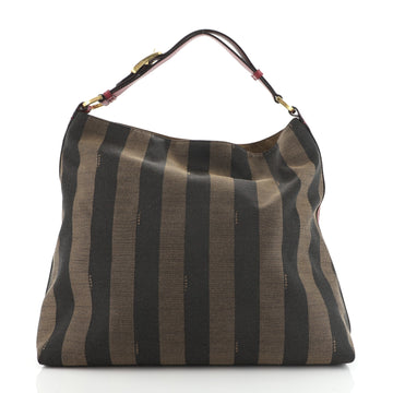 Fendi Pequin Hobo Canvas