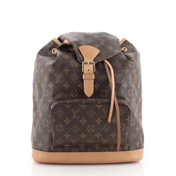 Louis Vuitton Vintage Montsouris Backpack Monogram Canvas GM