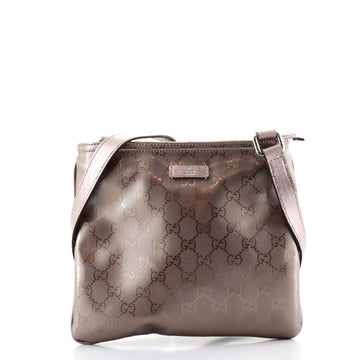 Gucci Zip Top Messenger Bag GG Imprime Small