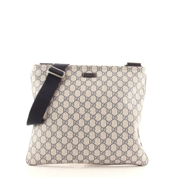 Gucci Zip Top Messenger Bag GG Coated Canvas Large