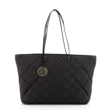Fendi Roll Tote Quilted Zucca Canvas Large