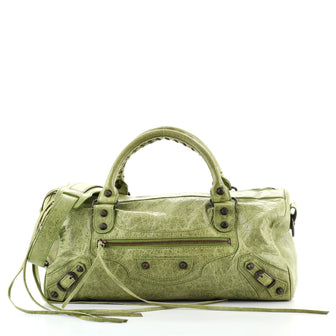 Balenciaga Twiggy Classic Studs Bag Leather Maxi