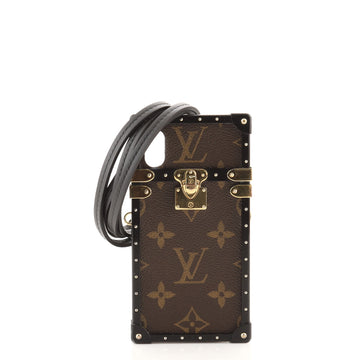 Louis Vuitton Eye Trunk with Strap for iPhone X Monogram Canvas