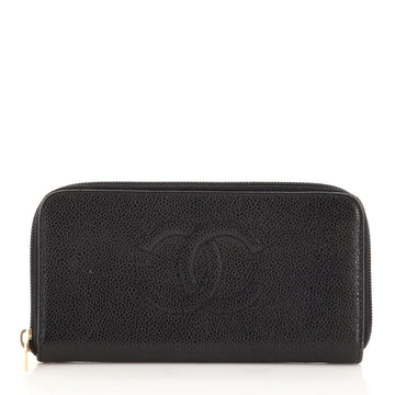 Chanel Timeless CC Zipped Wallet Caviar Long