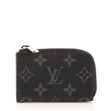 Louis Vuitton Zip Coin Purse Monogram Eclipse Canvas