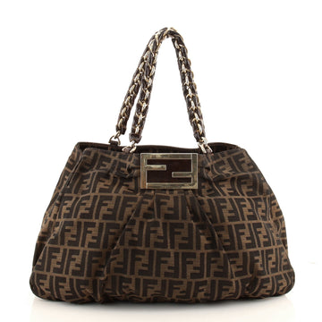 Fendi Mia Tote Zucca Canvas Large