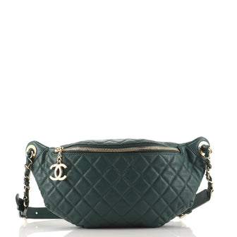 Chanel Banane Waist Bag Quilted Leather