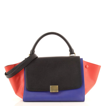 Celine Tricolor Trapeze Bag Leather Small