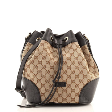 Gucci Classic Bucket Bag GG Canvas Medium