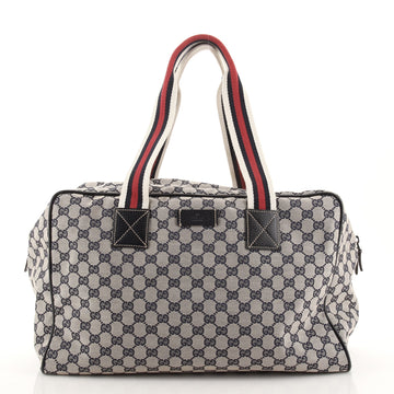 Gucci Web Carry On Duffle Bag GG Canvas Medium