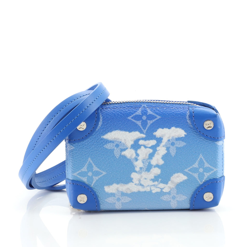 Louis Vuitton Soft Trunk Necklace Wallet Limited Edition Monogram Clouds  Blue 8488038