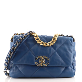 Chanel 19 Flap Bag Quilted Goatskin Medium
