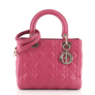 Christian Dior Lady Dior Bag Cannage Quilt Lambskin Medium