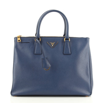Prada Double Zip Lux Tote Saffiano Leather Large