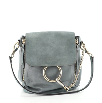 Chloe Faye Backpack Leather and Suede Medium