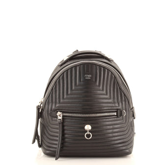 Fendi DotCom Backpack Quilted Leather Mini