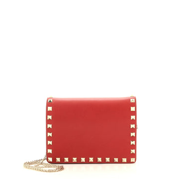 Valentino Rockstud Pouch Crossbody Bag Leather Mini