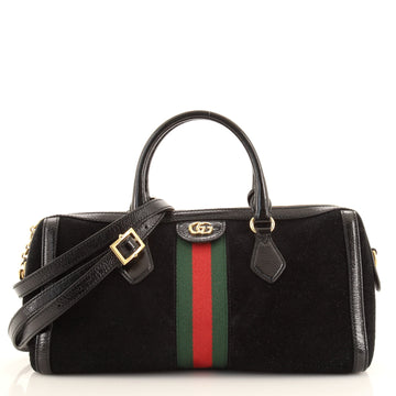 Gucci Ophidia Boston Bag Suede Medium