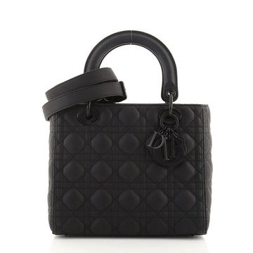 Christian Dior Ultra Matte Lady Dior Bag Cannage Quilt Calfskin Medium