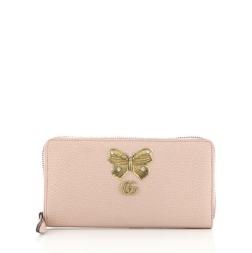 Gucci GG Marmont Zip Around Wallet Embellished Leather