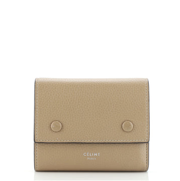 Celine Multifunction Flap Wallet Leather Small