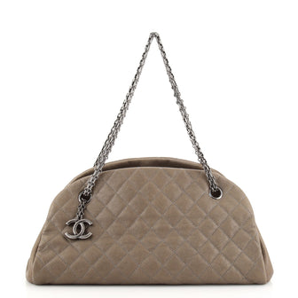 Chanel Just Mademoiselle Bag Quilted Caviar Medium