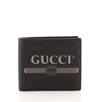 Gucci Logo Bifold Wallet Leather