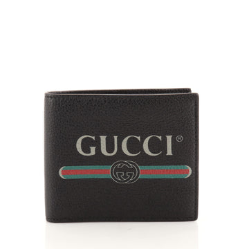 Gucci Logo Bifold Wallet Leather