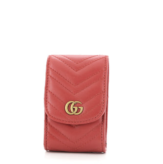 Gucci GG Marmont Cigarette Case Matelasse Leather