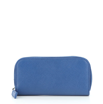 Prada Zip Around 6 Key Holder Saffiano Leather