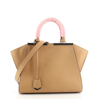 Fendi 3Jours Bag Leather with Shearling Petite